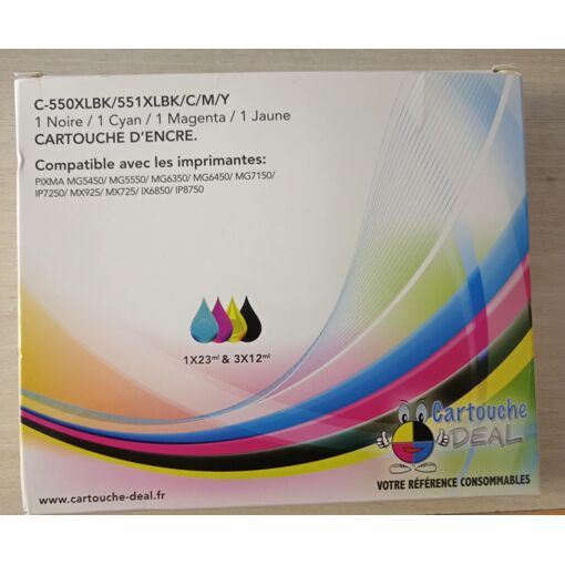 Cartouche dencres (PIXMA MG5450 /MG5550/ MG6350/ MG6450 / MG