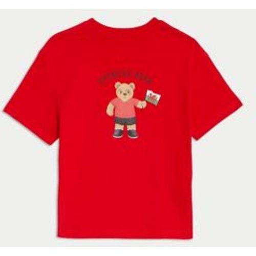 T-Shirt 100 % Coton À Motif Ours Spencer¿ Aux Couleurs Du Pays De Galles (Du 2 Au 7 Ans) - Rouge