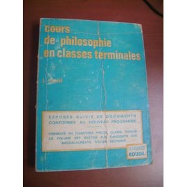 Cours De Philosophie En Classes Terminales
