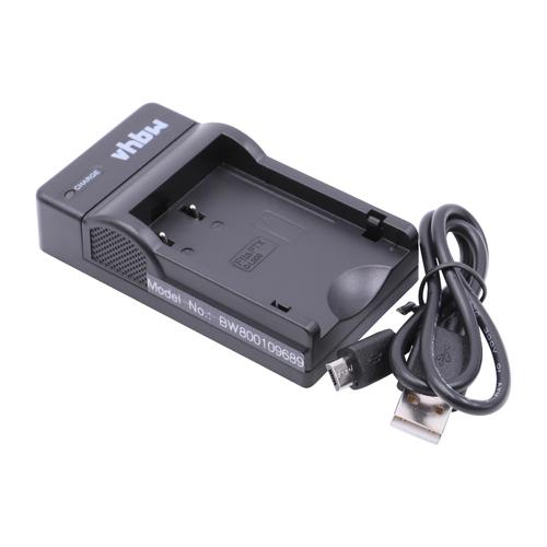 vhbw Chargeur compatible avec Pentax K-70, K70, K-P, KP, KR, K2, K-2, K-30, K-50, K-500 caméra caméscope action-cam - Station, témoin de charge