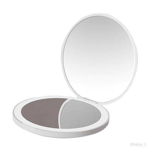 Miroir De Maquillage De Voyage, Miroir Compact Pliable Portable Pour Sac À Blanc 