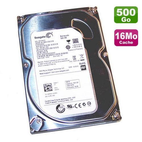 Disque Dur 500Go Seagate Barracuda ST500DM002 1BD142-501 KC47 09CF26 3.5" SATA