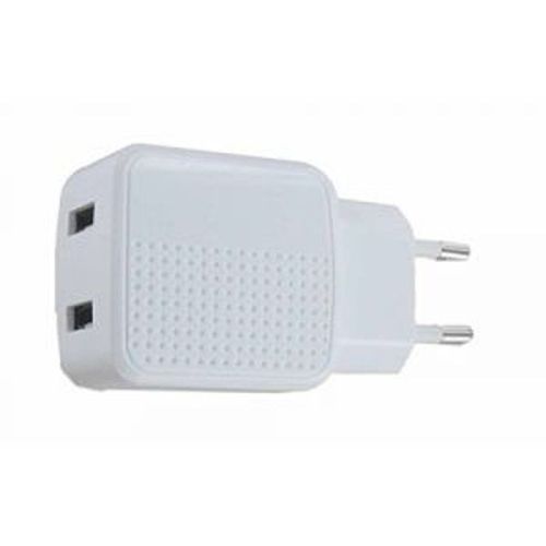 Dlh Dy-Au2551wmfi - Adaptateur Secteur - 12 Watt - 2.4 A - 2 Connecteurs De Sortie (Usb (Alimentation Uniquement)) - Sur Le Câble : Lightning - Blanc