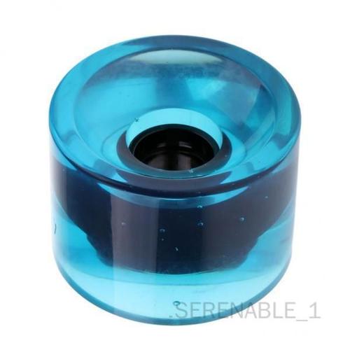 2x70 X 51mm Pro Blank Skateboard Pu Roues Longboard Cruiser Roues Bleu Clair