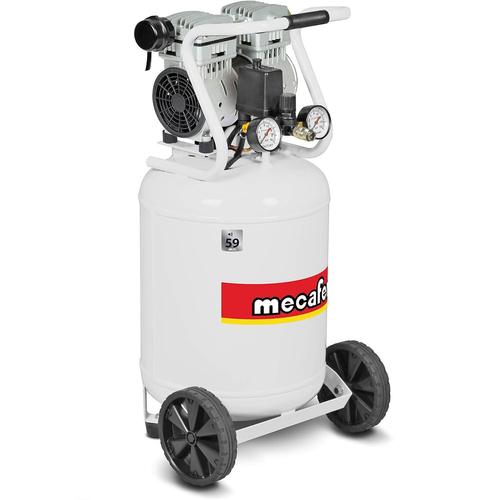 Compresseur silencieux Mecafer cuve de 50L vertical puissance 1,3HP