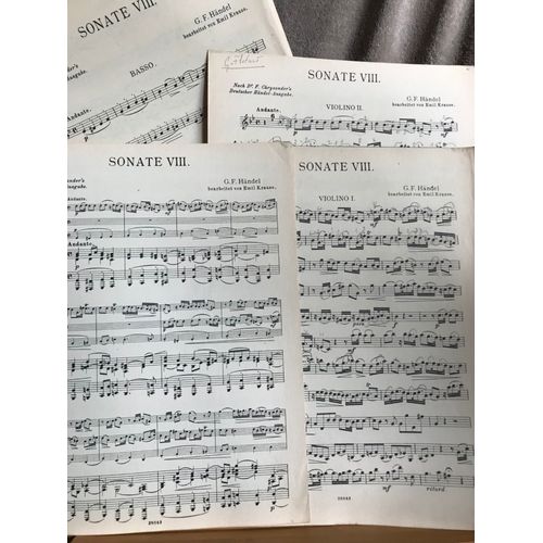 Handel / Haendel Sonate N°8 Partition 2 Violons Basse Continue Krause Schott