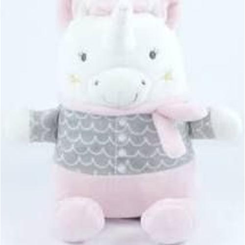 Doudou Licorne Mots D Enfants Rose Gris Blanc Peluche Jouet Naissance Bebe Petite Fille Leclerc Rakuten