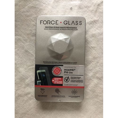 Bigben Connected Force Glass - Protection D'écran Pour Téléphone Portable - Verre - Transparent - Pour Huawei P10 Lite