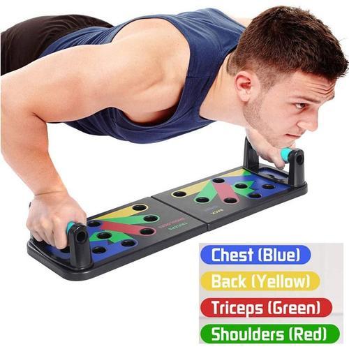 Push Up Board 12 En 1 Pliable Portable Fitness Exercise Workout Board Planche