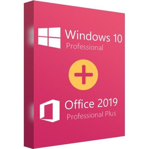 Windows 10 Pro + Office 2019 Pro Plus Version Dématérialisée
