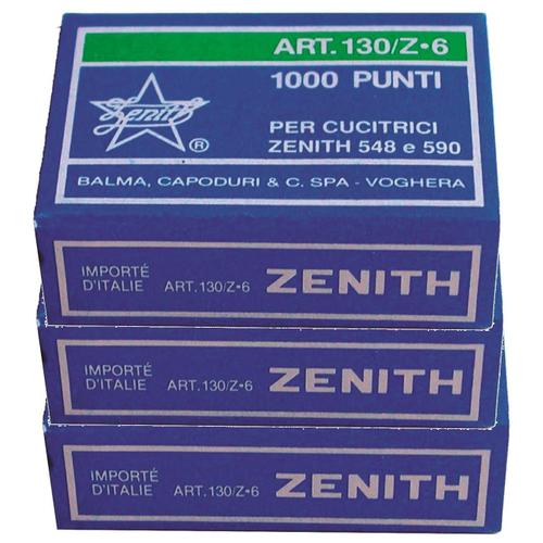 Zenith Lot De 3 Boîtes De 1000 Agrafes 130z6 (6/6) Pour Zenith 548 Et 590