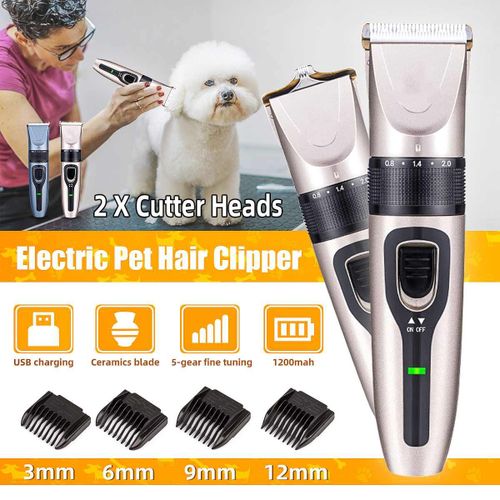 Xm Tondeuse Professionnelle Pour Chien À Faible Bruit Pour Animaux De Compagnie Rasoir Rechargeable Chien Tondeuse Animaux Toilettage Tondeuse Chat Coupe Machine