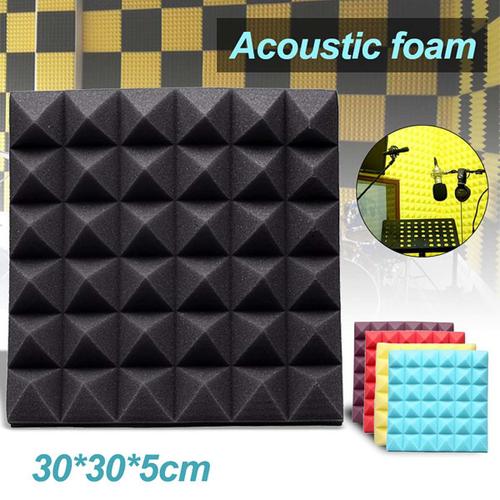 XM Mousse insonorisée acoustique de Studio Panneau de traitement d'absorption acoustique carrelage éponge de protection 30*30*5cm nouveau