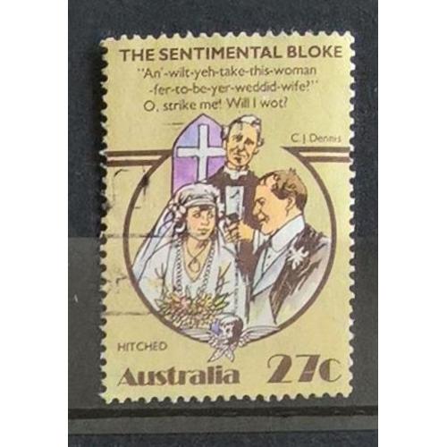 Australie, Timbre-Poste Y & T N° 838 Oblitéré, 1983 - The Sentimental Bloke