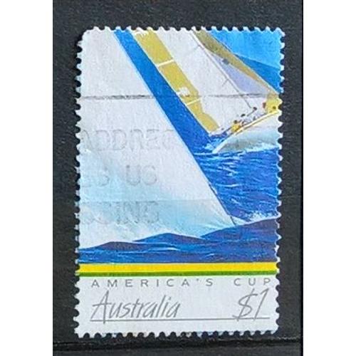 Australie, Timbre-Poste Y & T N° 989 Oblitéré, 1986 - Coupe De L' America