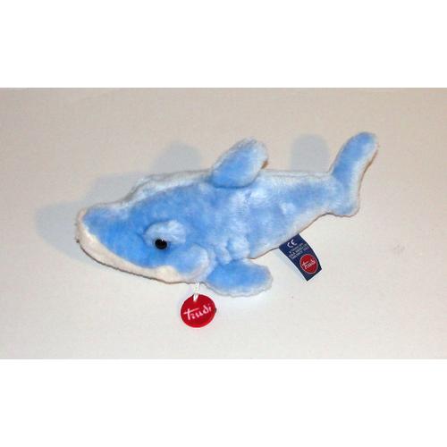 Peluche Requin Bleu Trudi Doudou Requin Trudi 28 Cm