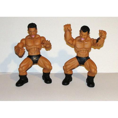 Figurine Randy Orton Et Mr Kennedy Catcheur Wwe Raw Lot 2 Figurines Catch Articulés 22 Cm Style Caricature