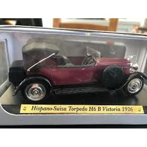 Voitures D'exception : Hispano Suiza Torpedo H6 B Victoria 1926 - Les Éditions Atlas - 1/43
