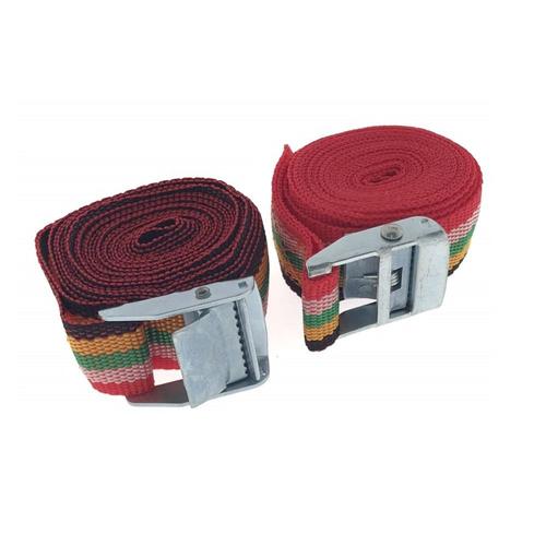 2 X Sangle D'arrimage Ceinture Voiture Fixation Vélo - 2,5 Mètres - 100 Kg Max