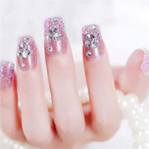 Un Ensemble De Support De Perceuse Flash Violet Violet Paillettes Patch Adhésif De Mariée Pour Décorer L'adhésif À Ongles De Mariage De Mariée 