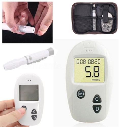 Glucometre Pratique Chaud Test De Glycemie Sucre Compteur Moniteur Diabete Diabetique Outil De Sante Rakuten