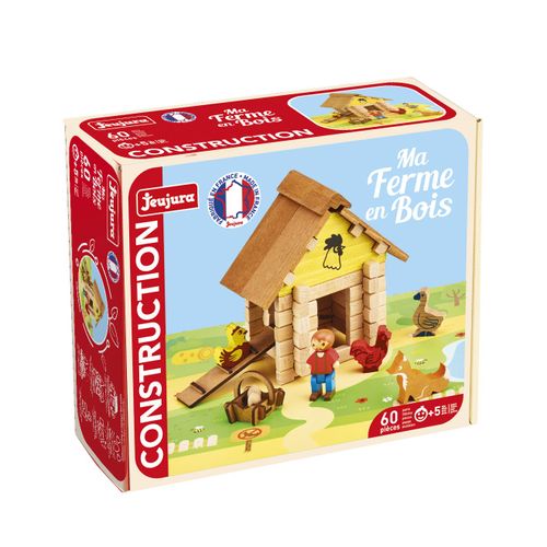 Jeu De Construction Ma Ferme En Bois - 60 Pieces