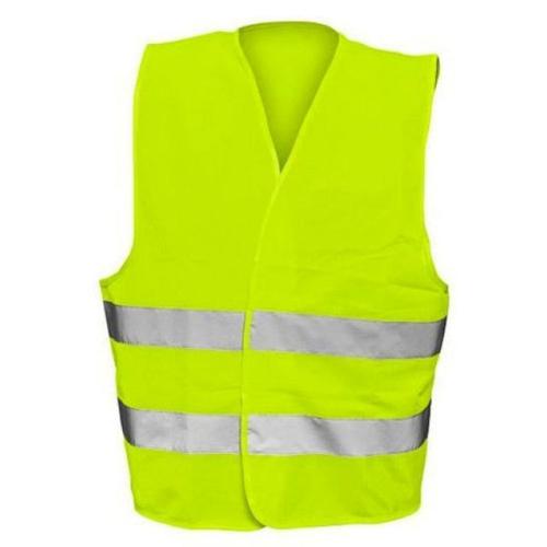 Gilet Jaune Fluo De Sécurité Avec Bandes Réfléchissantes Polyester Taille Xl