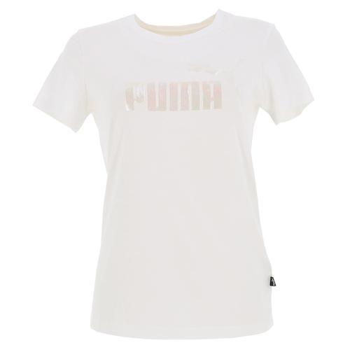 Tee Shirt Manches Courtes Puma G Graphic Tee Blanc