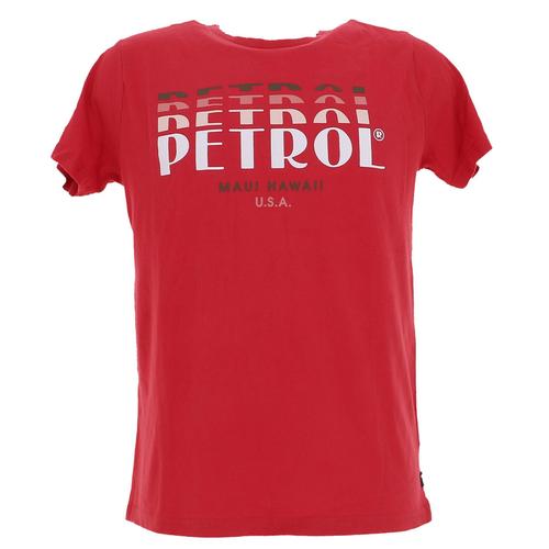 Tee Shirt Manches Courtes Petrol Industries Men T-Shirt Ss Classic Print Rouge