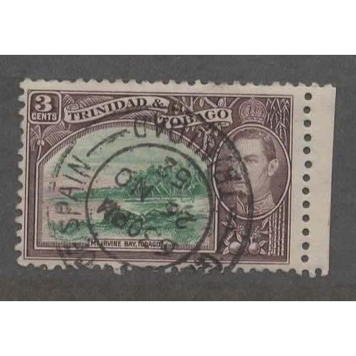 Trinité Et Tobago, Timbre-Poste Y & T N° 140 Oblitéré, 1938 - George V I, Baie De Mr. Irvine