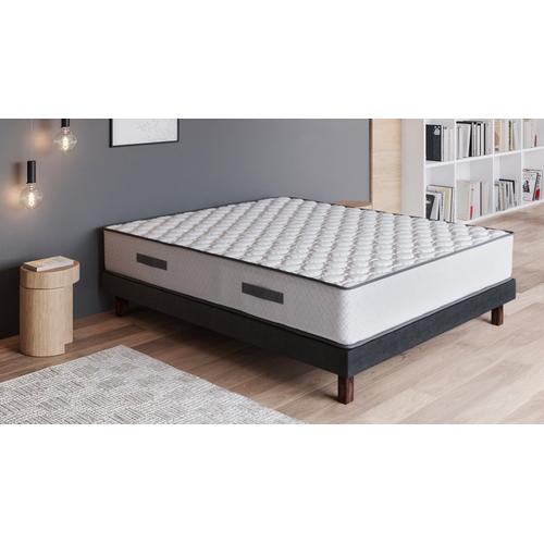 Ensemble Matelas Ressorts + Sommier 160x200 Spring Confort Hbedding - Mousse Ergonomique Et Ressorts Ensachés.