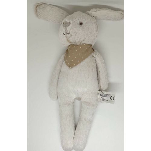 Doudou Lapin Beige Bandana Foulard Cyrillus Peluche Jouet Lapinou Mixte Simba Toys Benelux Version Garcon Animal Doux