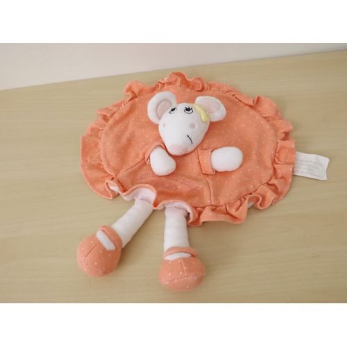 Doudou Souris Blanche Rose Little Candy Mouse Kimbaloo