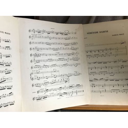 Gabriel-Marie Sérénade Badine Transcription Violon Ou Violoncelle Piano Partition Richault