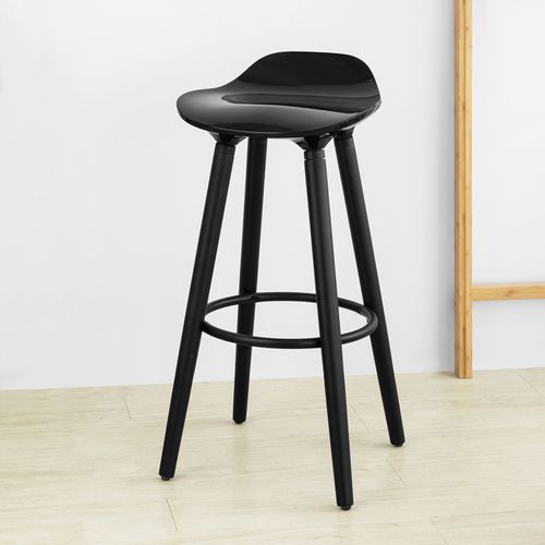 Sobuy Fst34-Hei Tabouret De Bar Bistrot Tabouret De Cuisine Avec Repose-Pieds ¿ Noir