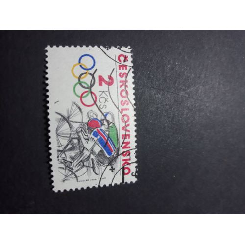 Timbre Cyclisme Olympiques 84 Tp19