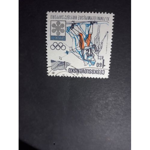 Timbre Tchécoslovaquie Olympiques 1972 Tp19
