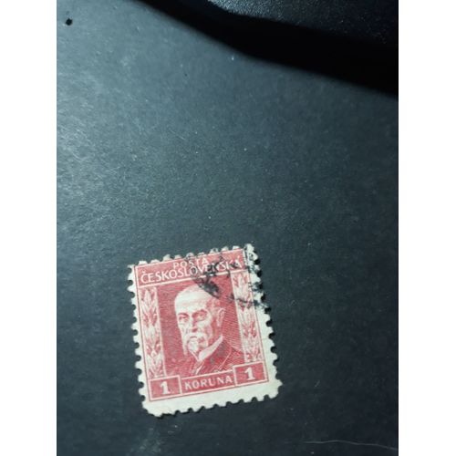 Timbre Tchécoslovaquie 1925 Oblitere Tp19
