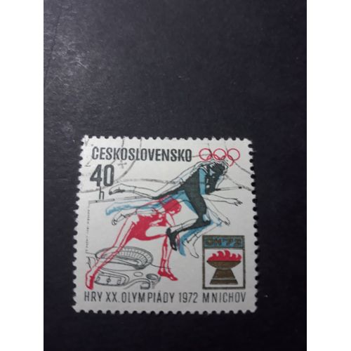 Timbre Tchécoslovaquie Olympiques 1972 Tp19