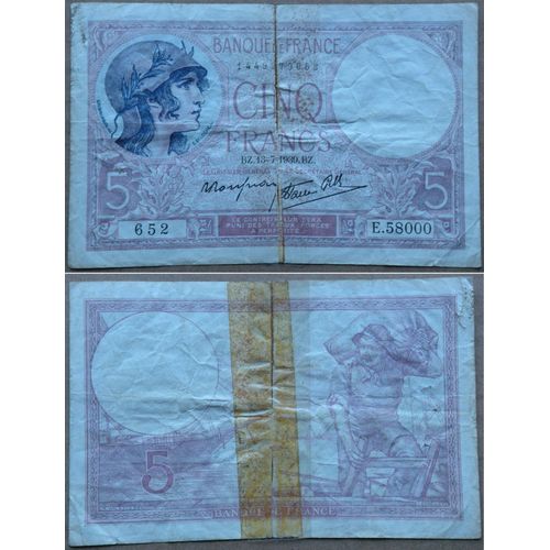 5 Francs (Violet)