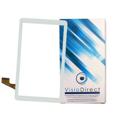 Vitre Ecran Tactile Blanche Pour Tablette Thomson Teo10r Taille 10.1"