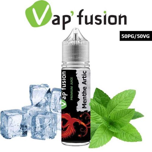 E liquide Vapfusion 50 ml - Menthe Artic - Prêt à booster