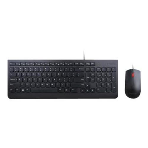 Lenovo Essential Wired Combo - Ensemble clavier et souris - USB - Espagnol