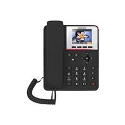 Swissvoice CP2502 - Téléphone VoIP avec ID d'appelant/appel en instance - (conférence) à trois capacité d'appel - SIP v2 - noir