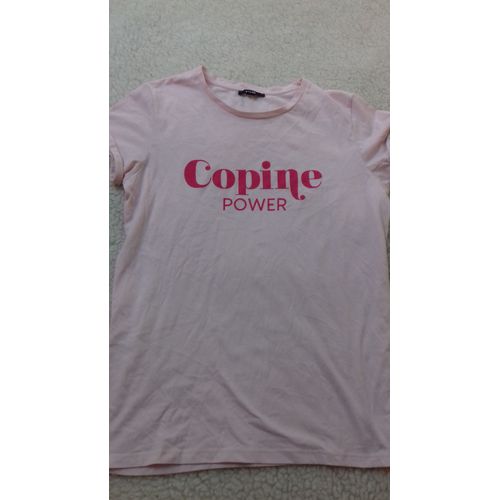 Tee Shirt Fille 16/18 Ans, Rose Copine Power ?Kiabi