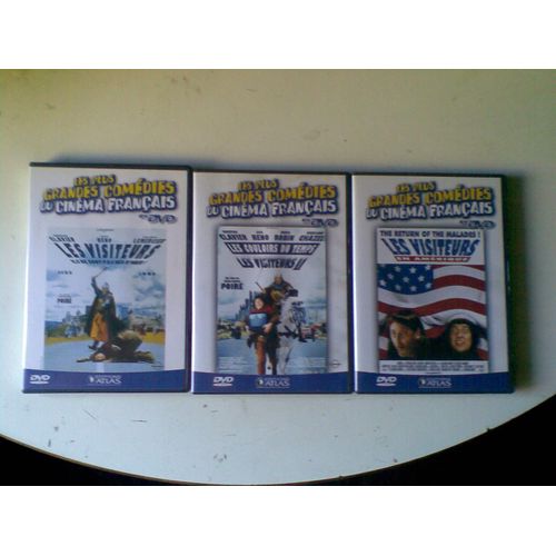 Les Visiteurs /Lot De 3 Dvd /Edition Atlas /Collection Les Plus Grandes Comedies Du Cinema Francais