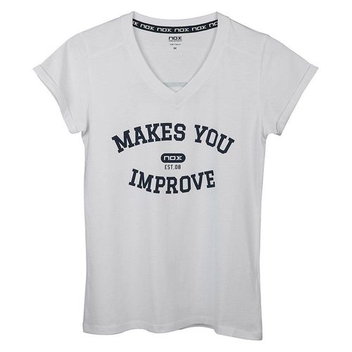 Vetements: T-Shirt Nox Basic Blanc Femme-Taille-Xs