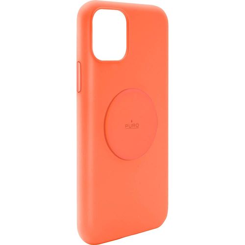 Coque Silicone Icon Aimantée Orange Fluo Pour Iphone 11 Puro