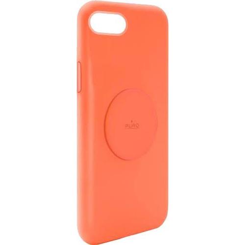 Coque Apple Iphone 6/7/8/Se/Se22 Silicone Icon Aimantée Orange Fluo Puro