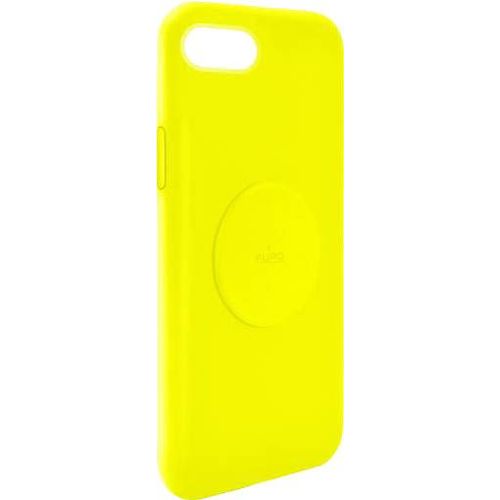 Coque Silicone Icon Aimantée Jaune Fluo Pour Iphone 6/7/8/Se20 Puro